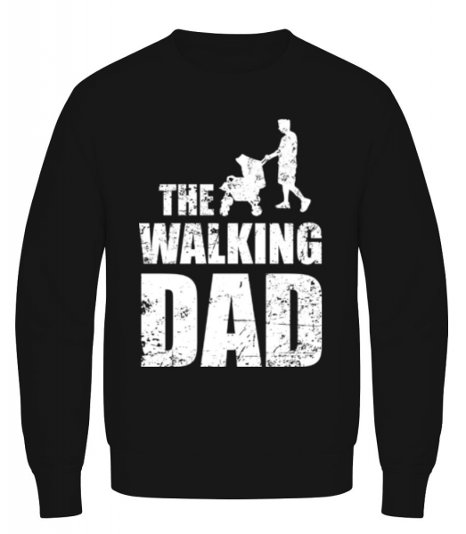 The Walking Dad - Männer Pullover AWDis - Schwarz - Vorne