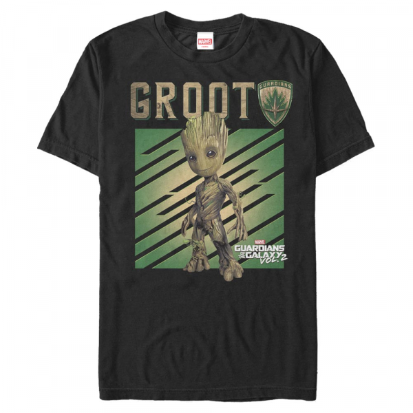 Marvel - Groot Tree - Men's T-Shirt - Black - Front