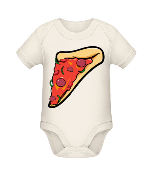 Pizza Part - Organic Baby Body - Cream - Front