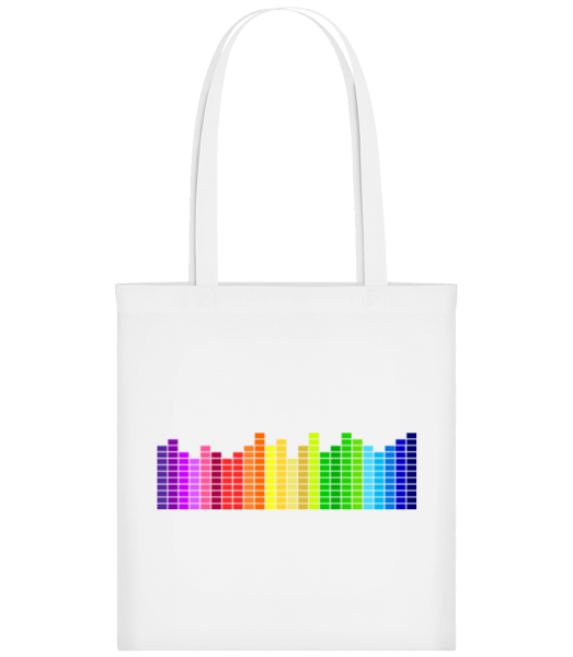 Regenbogen Soundbars - Stofftasche - Weiß - Vorne