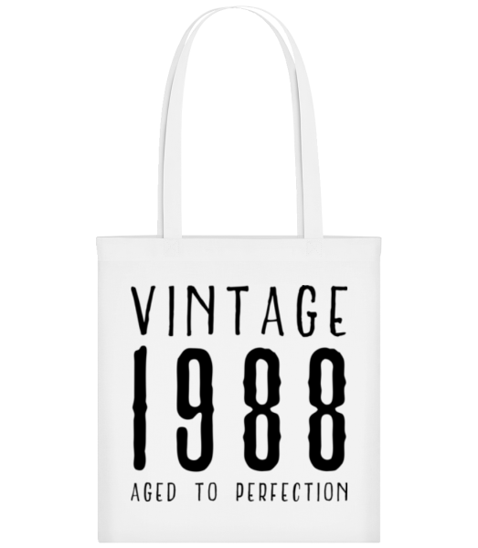 Vintage 1988 Aged To Perfection - Stofftasche - Weiß - Vorne