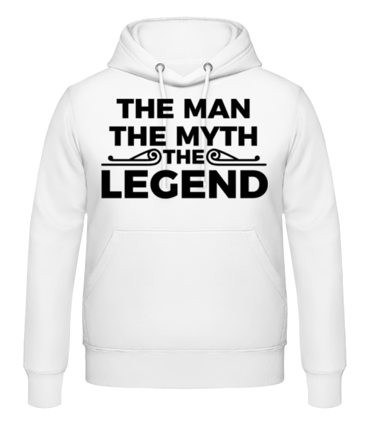 The Man The Myth The Legend - Men's Hoodie - White - Front