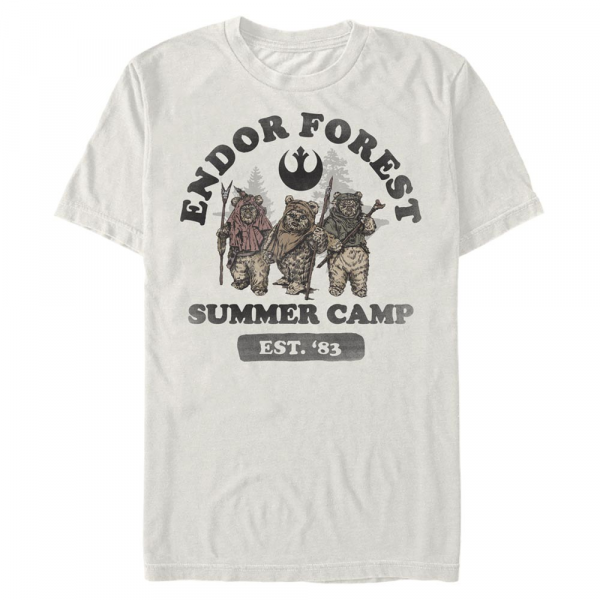 Star Wars - Ewoks Endor Summer Camp - Men's T-Shirt - Cream - Front