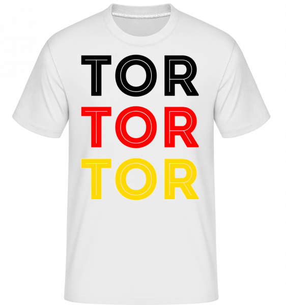 Tor Tor Tor - Shirtinator Männer T-Shirt - Weiß - Vorn