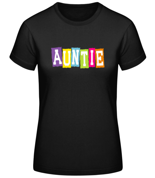 Auntie - Women's Basic T-Shirt - Black - Front