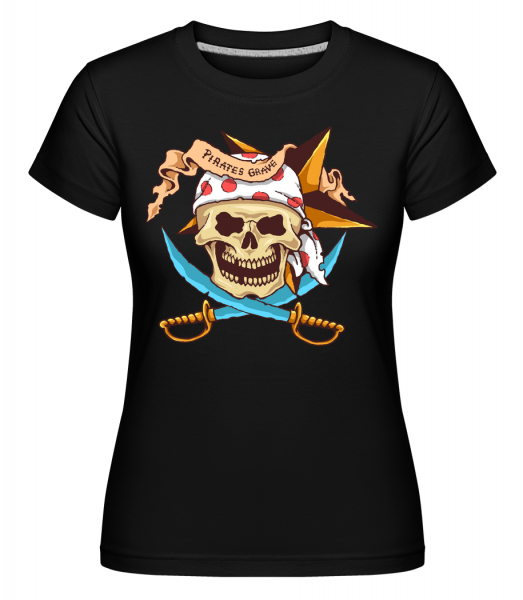Pirate Grave - Shirtinator Frauen T-Shirt - Schwarz - Vorn