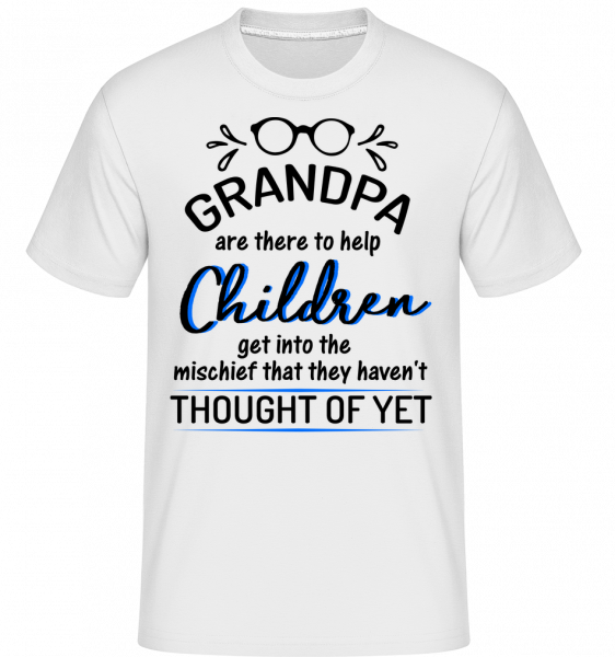 Granpas Are There To Help -  Shirtinator Men's T-Shirt - White - Vorn