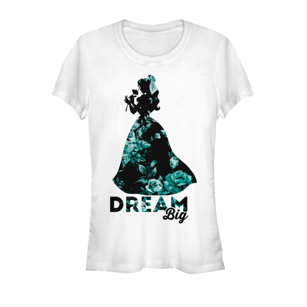 Disney - Die Schöne und das Biest - Belle Dream Big - Frauen T-Shirt - Weiß - Vorne