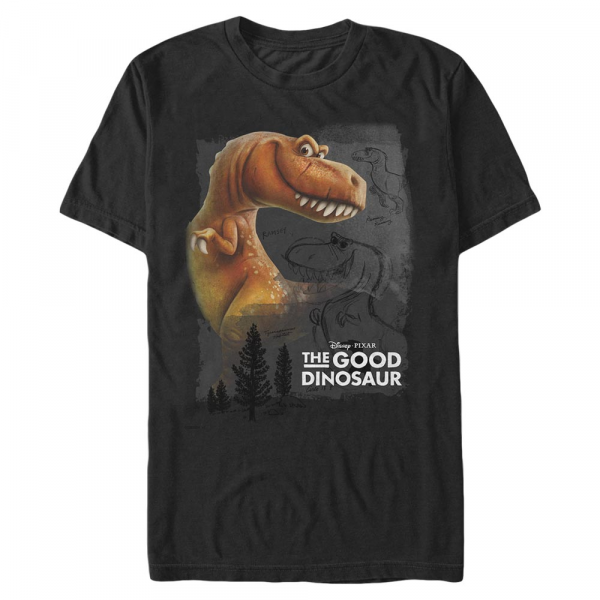 Pixar - The Good Dinosaur - Ramsey - Men's T-Shirt - Black - Front