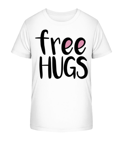 Free Hugs - Kid's Bio T-Shirt Stanley Stella - White - Front