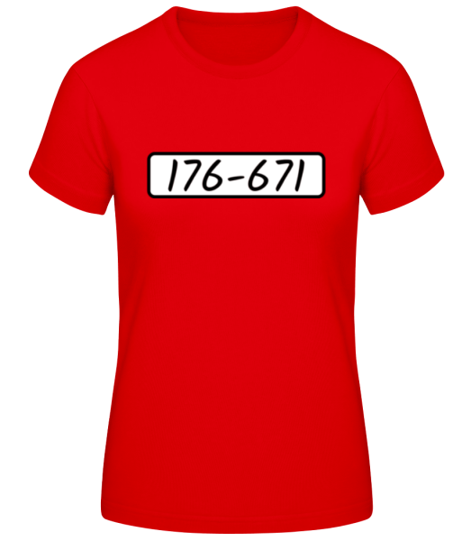 Panzerknacker 176-671 - Frauen Basic T-Shirt - Rot - Vorne