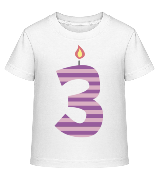 Birthday Candle - Kid's Shirtinator T-Shirt - White - Front