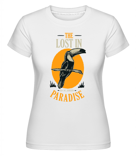 Bird Lost In Paradise -  Shirtinator Women's T-Shirt - White - Front