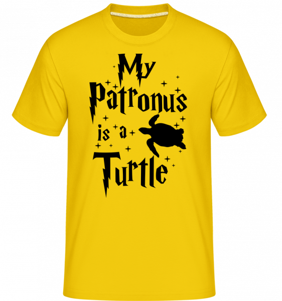 My Patronus Is A Turtle -  Shirtinator Men's T-Shirt - Golden yellow - Vorn
