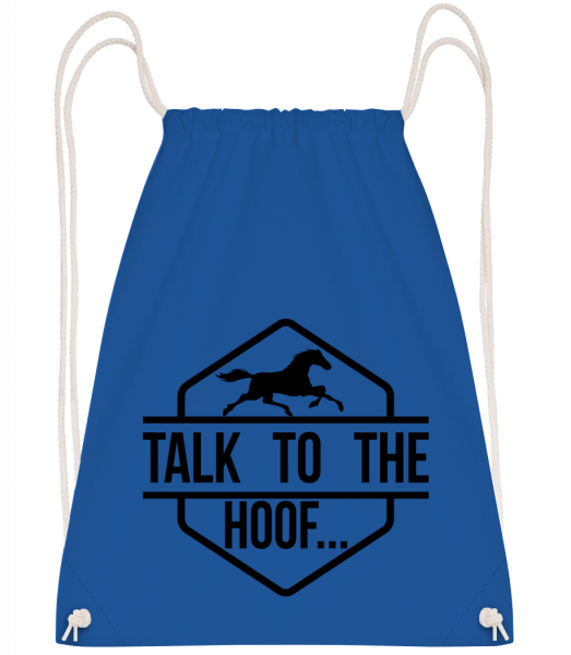 Talk To The Hoof - Gym bag - Royal blue - Front