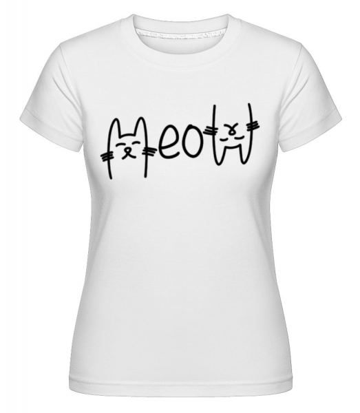 Meow 2 - Shirtinator Frauen T-Shirt - Weiß - Vorne