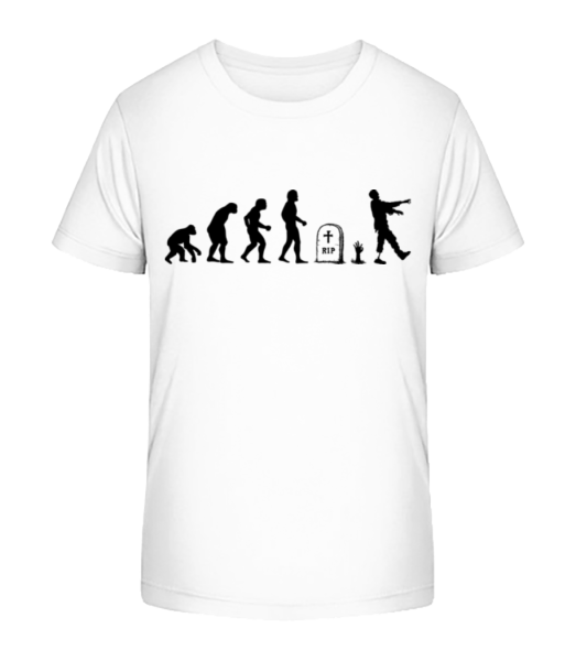 Halloween Evolution - Kinder Bio T-Shirt Stanley Stella - Weiß - Vorne