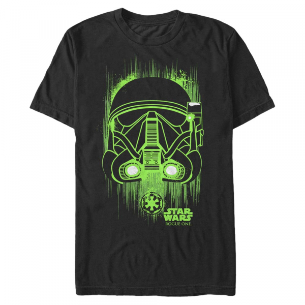 Star Wars - Rogue One - Death Trooper Neon Lights - Men's T-Shirt - Black - Front