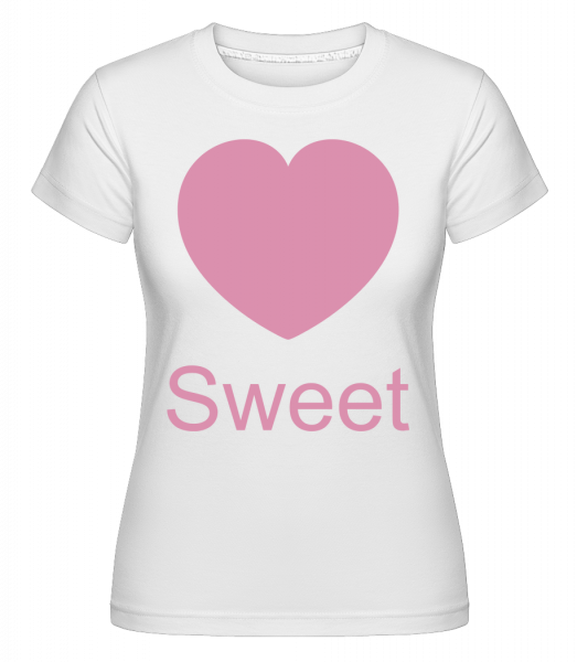 Sweet Heart -  Shirtinator Women's T-Shirt - White - Vorn