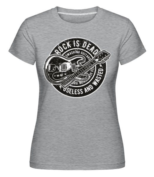 Rock Is Dead -  Shirtinator Women's T-Shirt - Heather grey - Front
