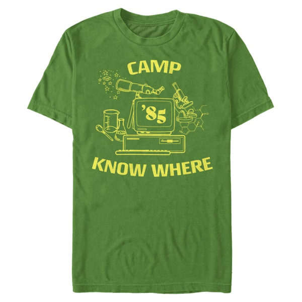 Netflix - Stranger Things - Logo Camp Know Where - Männer T-Shirt - Irischgrün - Vorne