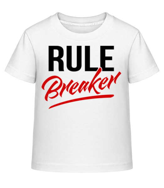 Rule Breaker - Kid's Shirtinator T-Shirt - White - Front