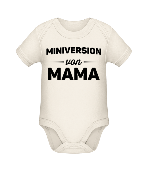Miniversion Von Mama - Baby Bio Strampler - Creme - Vorne