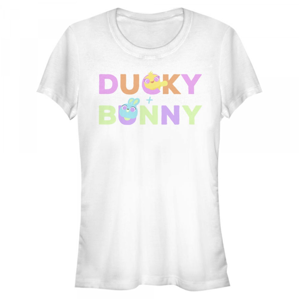 Pixar - Toy Story - Ducky & Bunny What's In A Name - Women's T-Shirt - White - Front