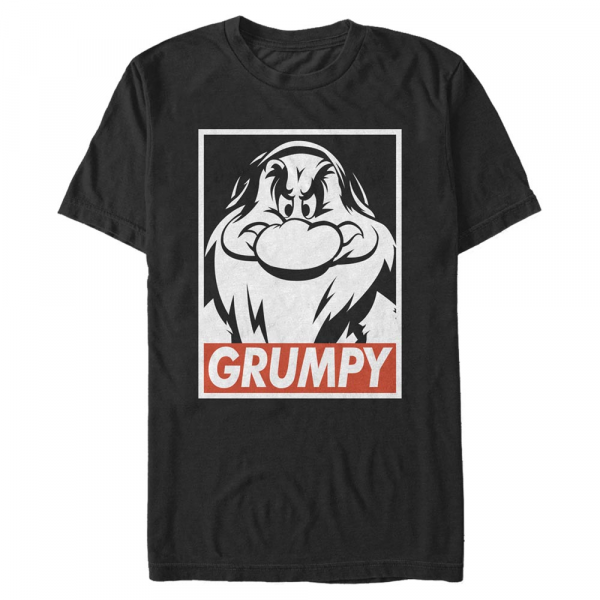 Disney - Snow White - Rejpal Grumps - Men's T-Shirt - Black - Front