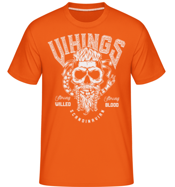 Vikings Scandinavian -  Shirtinator Men's T-Shirt - Orange - Front