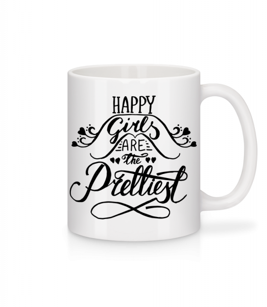 Happy Girls Are The Prettiest - Mug - White - Front