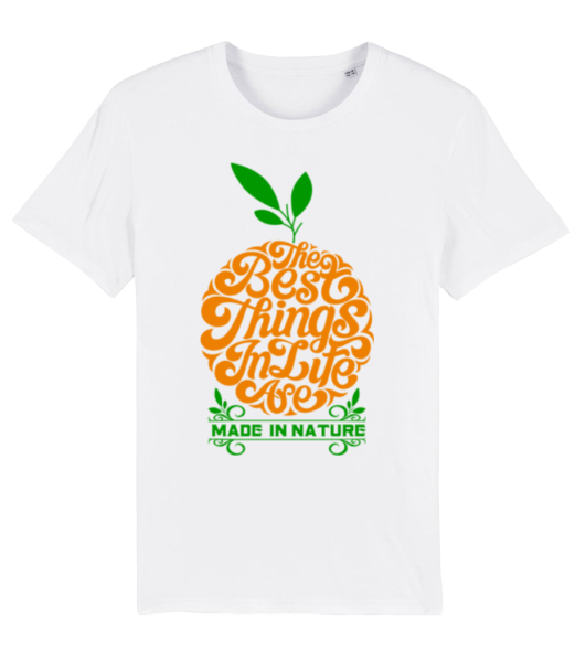 The Best Things In Life - Men's Organic T-Shirt Stanley Stella - White - Front