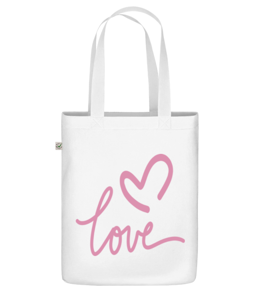 Love - Bio Tasche - Weiß - Vorne