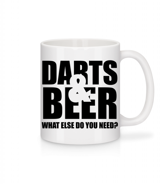 Darts And Beer - Mug - White - Front