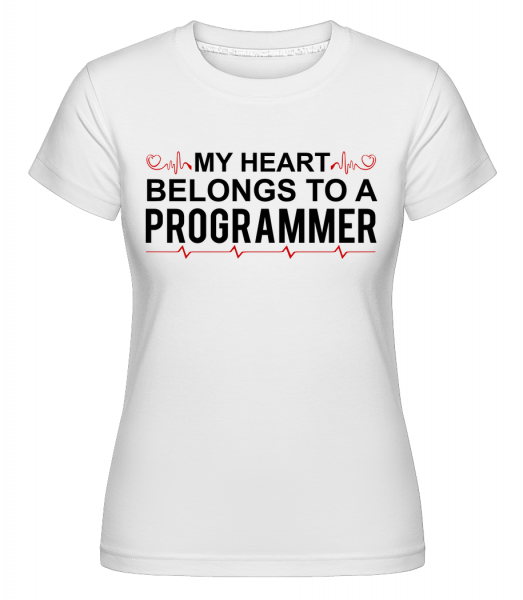 I Love A Programmer - Shirtinator Frauen T-Shirt - Weiß - Vorn