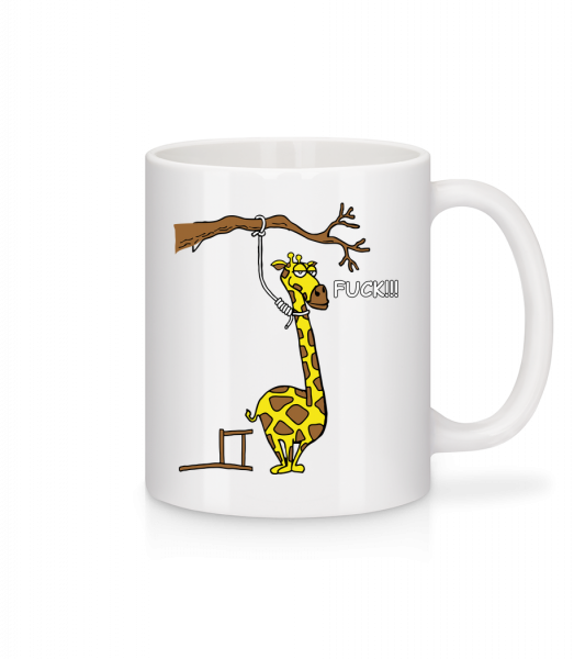 Suicidal Giraffe - Mug - White - Front