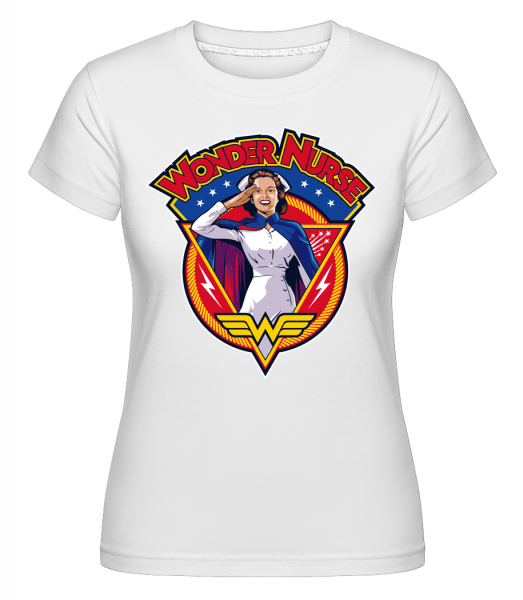 Wonder Nurse - Shirtinator Frauen T-Shirt - Weiß - Vorn