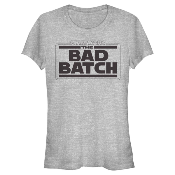 Star Wars - The Bad Batch - Logo Bad - Frauen T-Shirt - Grau meliert - Vorne