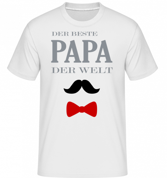 Der Beste Papa Der Welt - Shirtinator Männer T-Shirt - Weiß - Vorn