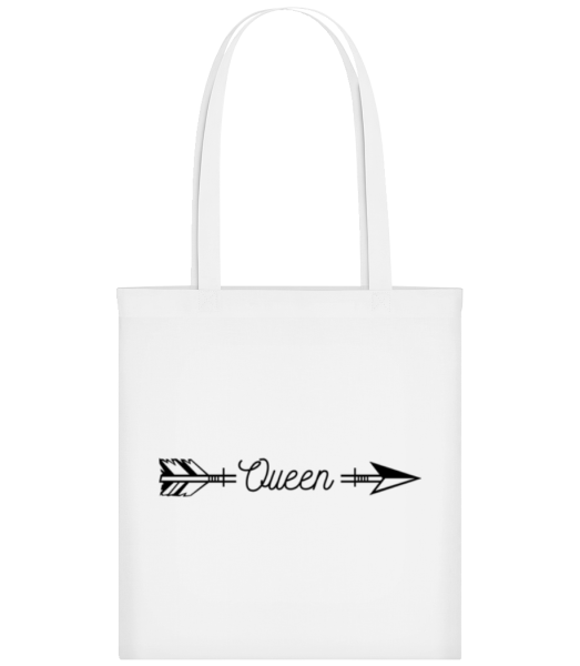 Queen Arrow - Stofftasche - Weiß - Vorne