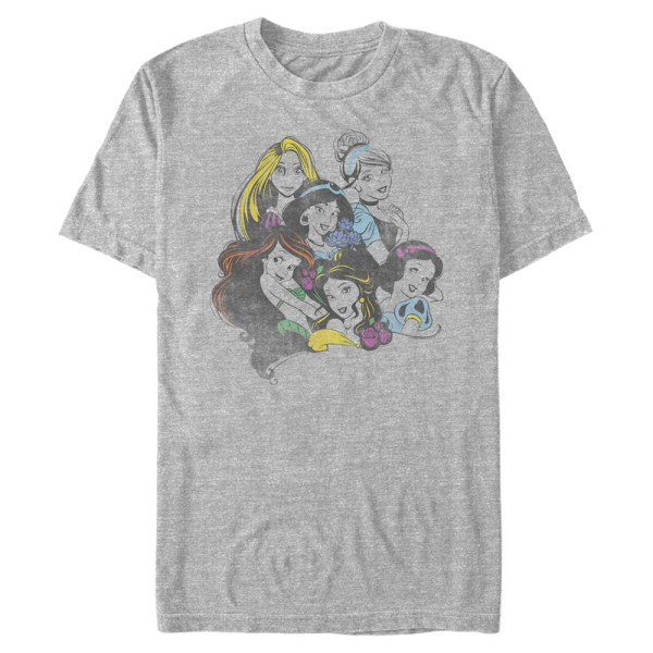 Disney Princesses - Skupina Princess Chillin - Men's T-Shirt - Heather grey - Front
