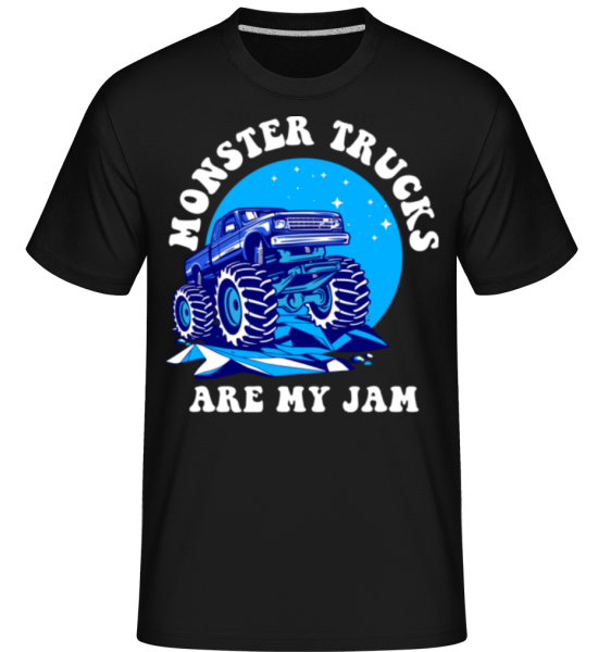 Monster Trucks Are My Jam - Shirtinator Männer T-Shirt - Schwarz - Vorne