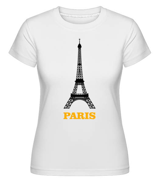 Paris Skyline -  Shirtinator Women's T-Shirt - White - Front