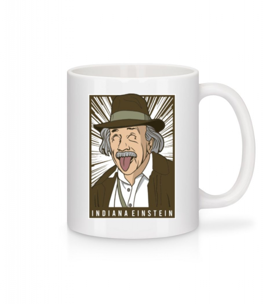 Indiana Jones Einstein - Mug - White - Front