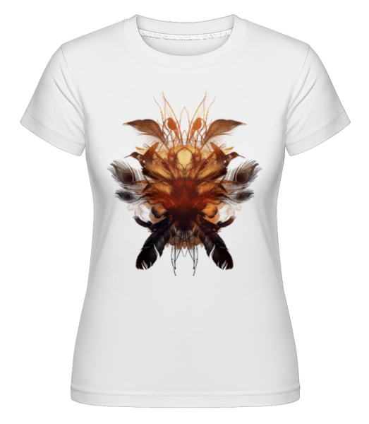 Feather Bird's Nest -  Shirtinator Women's T-Shirt - White - Front