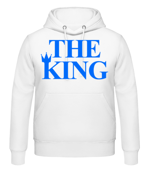 The King Blue - Men's Hoodie - White - Front
