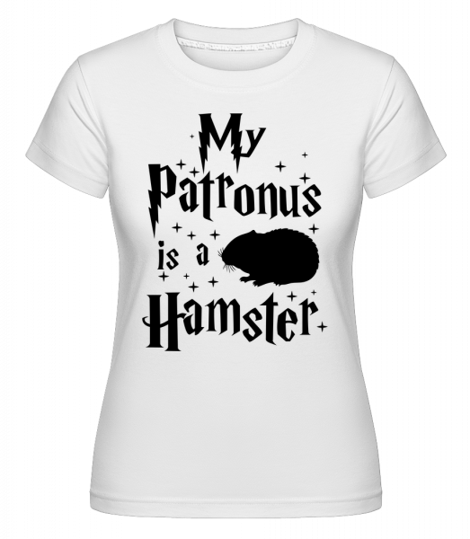 My Patronus Is A Hamster -  Shirtinator Women's T-Shirt - White - Vorn