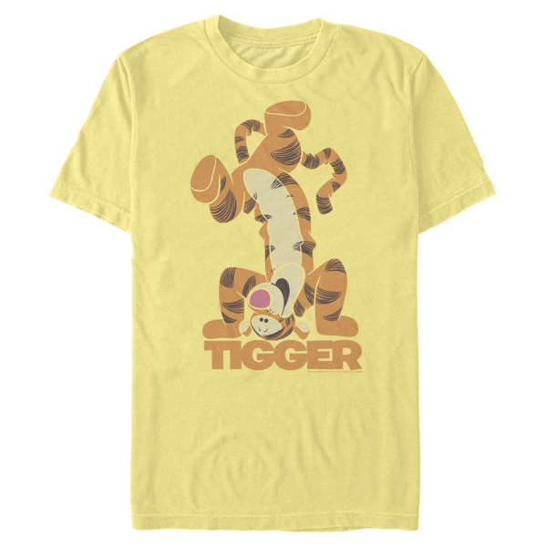 Disney - Winnie Puuh - Tigr Bounce - Männer T-Shirt - Gelb - Vorne