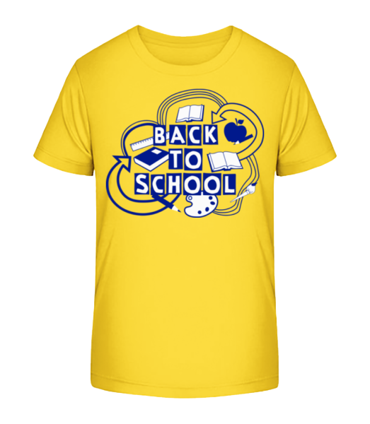 Back To School - Kinder Bio T-Shirt Stanley Stella - Gelb - Vorne