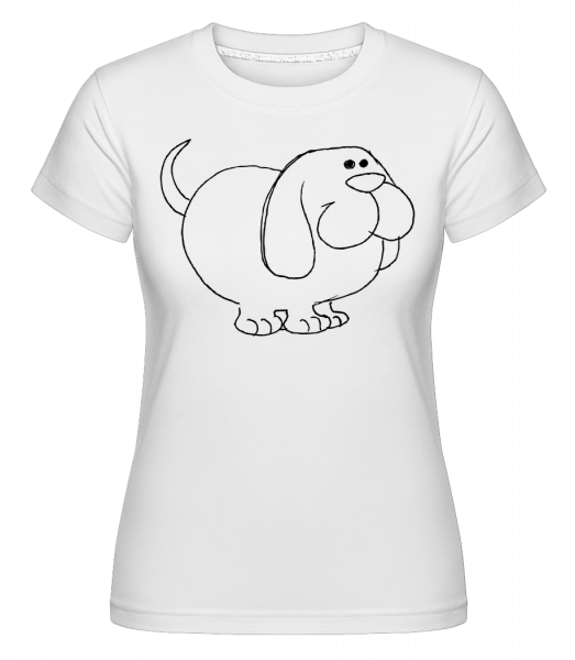 Kids Comic - Dog -  Shirtinator Women's T-Shirt - White - Vorn